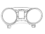 Mopar 68310781AA Cluster Instrument Panel Mopar 68310781AA Cluster Instrument Panel