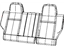 Mopar 1UD81XDVAA Cover Rear Seat Back Right Mopar 1UD81XDVAA Cover Rear Seat Back Right