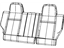 Mopar 68003299AA Foam Seat Back 40% Side