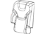 Mopar 5RA58DX9AF Cover - Rear Seat Back