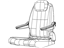 Mopar 68101324AA Frame Rear Seat Cushion