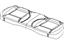 Mopar 1ET531DVAA Cover Rear Seat Cushion Mopar 1ET531DVAA Cover Rear Seat Cushion