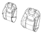 Mopar 6SS87DX9AB Cover Front Seat Back Mopar 6SS87DX9AB Cover Front Seat Back
