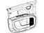 Mopar 1QF201X9AD Panel Front Door Trim