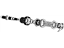 Mopar 68071221AB Mainshaft Transfer Case Mopar 68071221AB Mainshaft Transfer Case