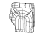 Mopar 6ED17DX9AA Cover Rear Seat Back 3RD Row