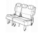 Mopar 5LJ67DX9AB Cover Rear Seat Back Mopar 5LJ67DX9AB Cover Rear Seat Back