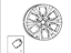 Mopar 1UB20DD5AB Wheel Aluminum