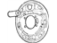 Mopar 5093233AA Backing Plate Rear Drum Brake