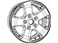 Mopar 1DZ10PAKAC Wheel, Alloy