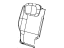 Mopar 1RE401DVAA Cover Rear Seat Back