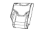 Mopar 7AE05DX9AB Cover Rear Seat Back 2ND Row Right