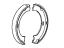 Mopar BHKP7328 Shoe And Lining Kit Parking Brake, Rear