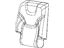 Mopar 5XM82DX9AA Cover Rear Seat Back Right Mopar 5XM82DX9AA Cover Rear Seat Back Right