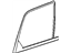 Mopar 55394168AB Glass Quarter Window, Rear Passenger Side