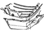 Mopar 5015523AC Bumper Cover Retainer Kit, Rear