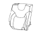 Mopar 6ST12LA3AD Cover Rear Seat Back Right Mopar 6ST12LA3AD Cover Rear Seat Back Right