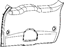 Mopar 1KE75BD3AC Panel Liftgate Trim Lower